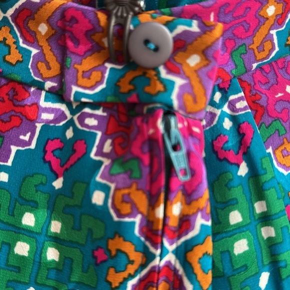 Vintage  100 %   Silk Joan Leslie 2-Piece Silk Set - Picture 8 of 9